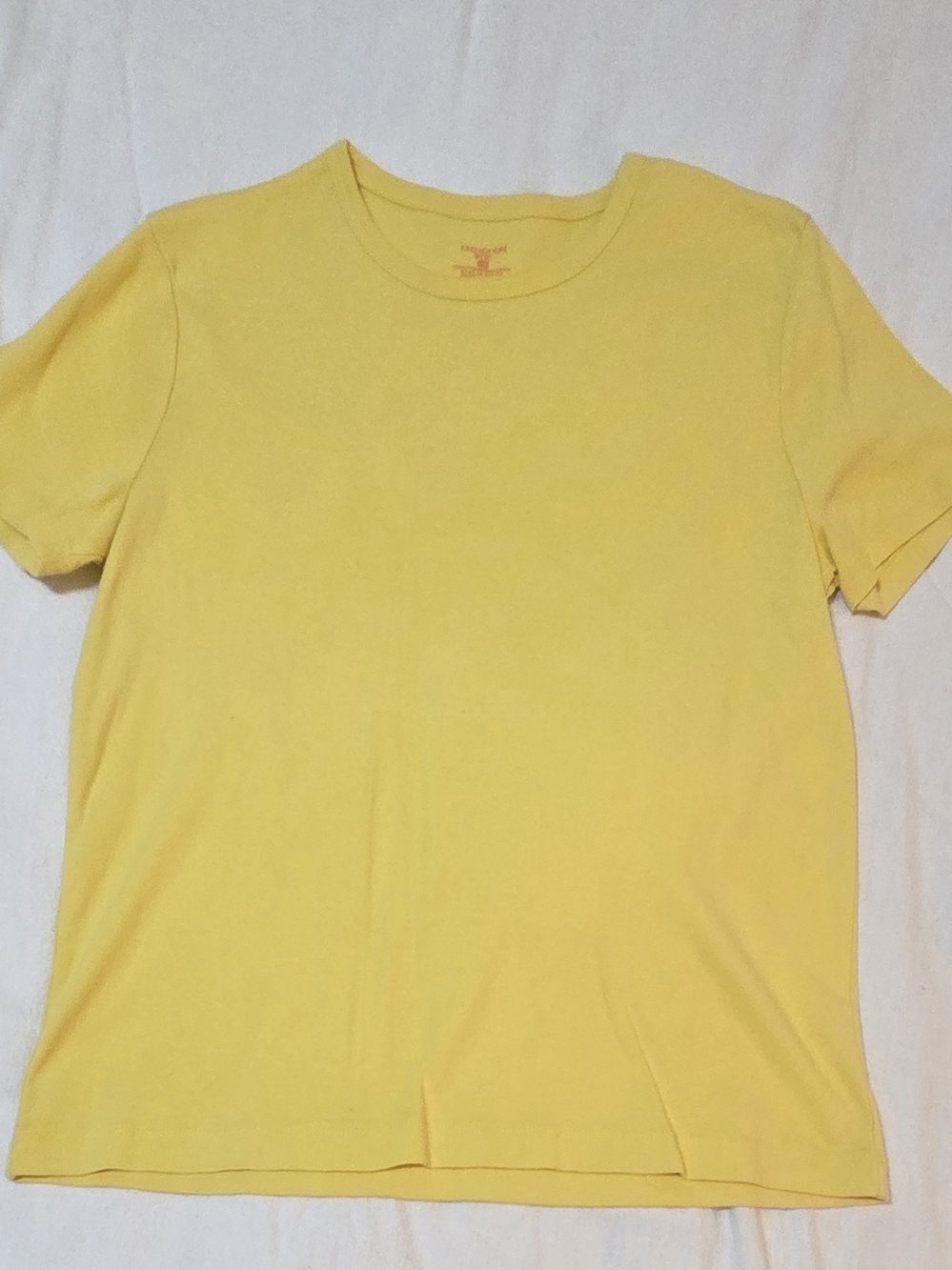 Jones New York Yellow Short Sleeve Crew Neck Tee